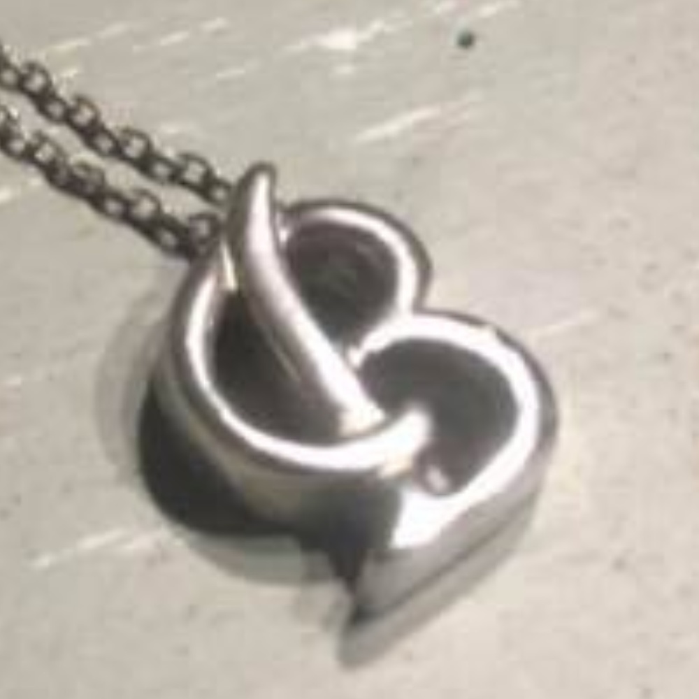 Sterling Silver Initial Necklace - image 2